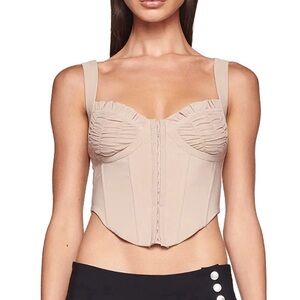 I.Am.Gia Beige Corset Top XS